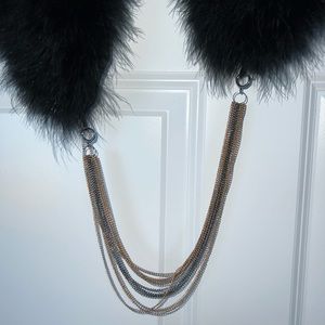 Faux fur - wrap necklace combo